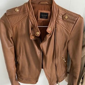 Zara leather jacket